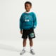 Nike Nike Sportswear Little Kids Multisport Fleece Shorts in Black 86P208-023, Black, 5, male, 1016056408-00199016121301
