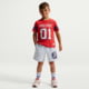 Nike Nike Sportswear Little Kids Multisport Fleece Shorts in White 86P208-X58, White, 7, male, 1016056356-00199016121240