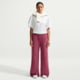 Nike Nike Womens Studio Fleece Medium Weight "Graphic Pack" Mid-Rise Wide-Leg Pants in Red IQ3170-654, Red, 2XL, female, 1015952719-00198962508440