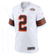 Nike Shedeur Sanders Cleveland Browns Nike Mens NFL Game Jersey in White 67NM0BAX9IF-FGG, White, M, male, 1016061966-00199981064566