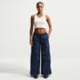 Nike Womens Nike Sportswear Loose Mid-Rise Structured Pants in Blue IR1638-410, Blue, XS, female, 1015888701-00198730082288