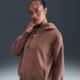 Nike Womens Nike Sportswear Phoenix Fleece Oversized Pullover Hoodie in Brown DQ5860-265, Brown, S, female, 1015769871-00198484983749