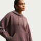 Nike Womens Nike Sportswear Phoenix Fleece Oversized Pullover Hoodie in Purple DQ5860-502, Purple, XS, female, 1015850411-00198727324544