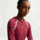 Nike Womens Nike Sportswear Tight Long-Sleeve Cropped Top in Red IF0338-613, Red, S, female, 1015843030-00198727242787