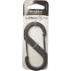Nite Ize S-Biner Plastic Clip, SIze 4, Black/Black Gates SBP4-03-01BG