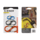 Nite Ize SlideLock Carabiner Aluminum, 3 Pack, #2-4, Assorted CSLA234-A1-R6