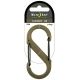 Nite Ize S-Biner Plastic Clip, SIze 4, Coyote/Black Gates SBP4-03-28BG