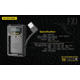 Nitecore FX1 Digital USB Travel Battery Charger for Fujifilm NP-W126 and NP-W126S Batteries, Black, 6952506492657