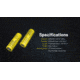 Nitecore NL2160HP 6000mAh Rechargeable 21700 Battery, Black/Yellow, 6952506496426