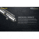 Nitecore NTP30 Titanium Bidirectional Bolt Action Tactical Pen, Silver, 6952506492879
