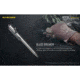 Nitecore NTP30 Titanium Bidirectional Bolt Action Tactical Pen, Silver, 6952506492879