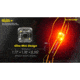 Nitecore NU05 v2 High Performance LED Rechargeable Red White Safety &amp; Signal Light, White/Red, 40 Lumens, Black, 6952506407286
