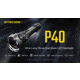 Nitecore P40 3171 Yards Ultra Long Throwing USB-C Rechargeable 2000 Lumens LED Flashlight