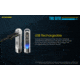 Nitecore TIKI GITD 300 Lumen Rechargeable Keychain Flashlight, Blue, 6952506406593