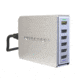 Nitecore UA66Q 6-Port 68W Quick Charge QC 3.0 2.0 USB Power Adapter, Silver, 6952506493081