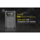 Nitecore UCN3 Digital USB Charger for Canon LP-E6N Camera Batteries, Black, 6952506492886