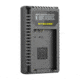Nitecore UCN5 Dual-Slot USB-C QC Battery Charger for Canon LP-E17, Black, 6952506494309