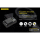 Nitecore UL109 Digital Dual Slot USB Travel Battery Charger for Leica D-LUX TYP109, Black, 6952506492640