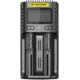Nitecore UMS2 Intelligent USB Dual-Slot Superb Battery Charger, Black, 6952506492817