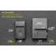 Nitecore UNK1 Nikon Camera Battery Charger for EN-EL14, EN-EL14a and EN-EL15 Batteries, Black, 6952506491780