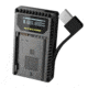 Nitecore UNK1 Nikon Camera Battery Charger for EN-EL14, EN-EL14a and EN-EL15 Batteries, Black, 6952506491780