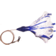 No Alibi NA-DD01-1.5U Dolphin Delight Trolling Lure, Rigged &amp; Ready, Blue/White Skirt, 1.5 oz Head, 6", 7/0 Hook, 135 lb Cable, 3 ft, NA-DD01-1.5U