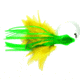 No Alibi NA-DD04-1.5U Dolphin Delight Trolling Lure, Rigged &amp; Ready, Green/Yellow Skirt, 1.5 oz Head, 6", 7/0 Hook, 135 lb Cable, 3 ft, NA-DD04-1.5U