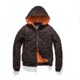 Nobis Elle Quilted Hooded Jacket - Womens -Dark Brown/Heathered Burgundy-Small