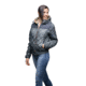 Nobis Elle Quilted Hooded Jacket - Womens -Foggy Blue/Heathered Navy-Large