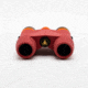 Nocs Provisions Standard Issue 10x25mm Roof Prism Waterproof Binoculars, Rugged, Manzanita Red, NOC-STX-RED