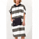 Nomadix Changing Poncho, Stripes Noll Black, Small/Medium, KCP-STRP-101