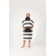 Nomadix Changing Poncho, Stripes Noll Black, Small/Medium, KCP-STRP-101