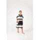 Nomadix Changing Poncho, Stripes Noll Black, Small/Medium, KCP-STRP-101