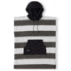 Nomadix Changing Poncho, Stripes Noll Black, Extra Small, GCP-STRP-101