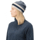 Norrona /29 Marl Knit Stripe Wool Beanie, Indigo Night/Snowdrop, One Size, 7042698463470