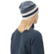 Norrona /29 Marl Knit Stripe Wool Beanie, Indigo Night/Snowdrop, One Size, 7042698463470