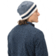 Norrona /29 Marl Knit Stripe Wool Beanie, Indigo Night/Snowdrop, One Size, 7042698463470