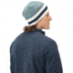 Norrona /29 Marl Knit Stripe Wool Beanie, North Atlantic, One Size, 7042698463494