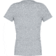 Norrona Cotton Slant Logo T-Shirt - Womens, Drizzle Melange/Caviar, Small, 3420-21-8012-S