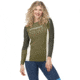 Norrona Falketind Equaliser Merino Round Neck Shirt - Womens, Olive Drab/Olive Night, Extra Large, 1822-22 3908 XL