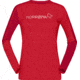 Norrona Falketind Equaliser Merino Round Neck Shirt - Womens, True Red/Jester Red, Large, 7042698472458