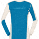 Norrona Falketind Equaliser Merino Round Neck - Womens, Hawaiian Surf/Snowdrop, Large, 1822-22 6633 L