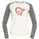 Norrona Femund Pureull Long Sleeve - Womens, Snowdrop/Light Grey, Small, 2676-24-9942-S