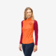 Norrona Femund Pureull Zip Neck - Womens, Orange Alert, Small, 2678-24-5620-S