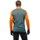 Norrona Fjora Equaliser Lightweight Long Sleeve - Mens, North Atlantic/Orange Popsicle, Extra Large, 7042698471833