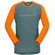 Norrona Fjora Equaliser Lightweight Long Sleeve - Mens, North Atlantic/Orange Popsicle, Extra Large, 7042698471833