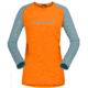 Norrona Fjora Equaliser Lightweight Long Sleeve Shirt - Womens, Orange Popsicle/Tourmaline, Small, 7042698471956
