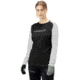 Norrona Fjora Equaliser Lightweight Long Sleeve - Womens, Caviar Black/Light Grey, Small, 2228-18 7782 S