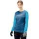 Norrona Fjora Equaliser Lightweight Long Sleeve - Womens, Mykonos Blue/Aquarius, Large, 2228-18 6011 L