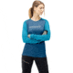 Norrona Fjora Equaliser Lightweight Long Sleeve - Womens, Mykonos Blue/Aquarius, Large, 2228-18 6011 L